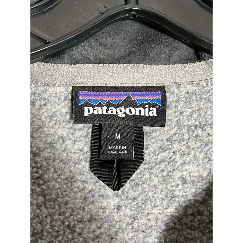 Patagonia Men’s Gray Quarter Zip 1/4 Better Sweater